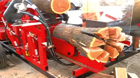 🚩biggest Wood Splitters Machines Extreme Vertical Horizontal Electric And Hydraulic Wood