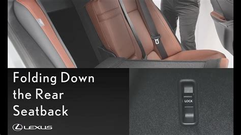 Lexus How To Fold Down The Rear Seats In The Is Lexus Youtube