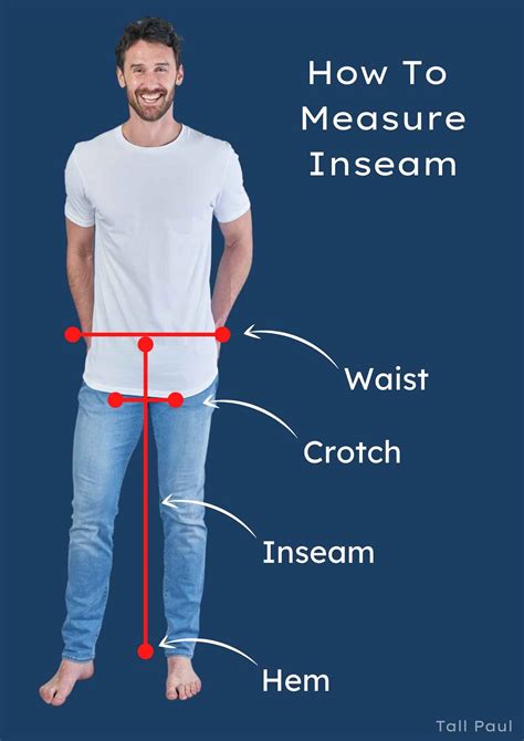 Inseam Measurement Chart By Height