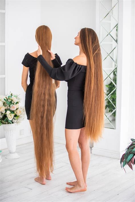 Photo Set Long Hair Models In Black Photoshoot Realrapunzels Long