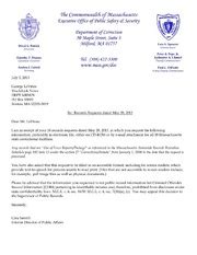 Rejection Letter Bridgewater State Hospital Massachusetts Corrections Free Download