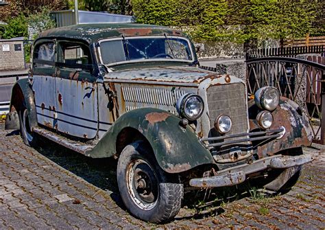 Free Images Old Auto Automotive Motor Vehicle Vintage Car Sedan Oldtimer Rusted