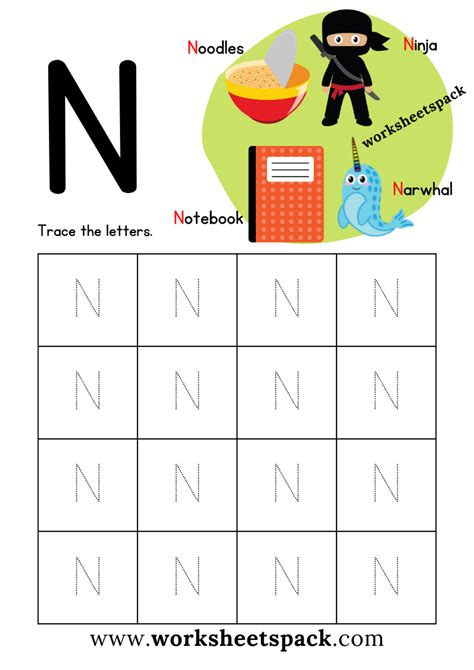 Free Letter N Printable Worksheets Pdf Printable And Online