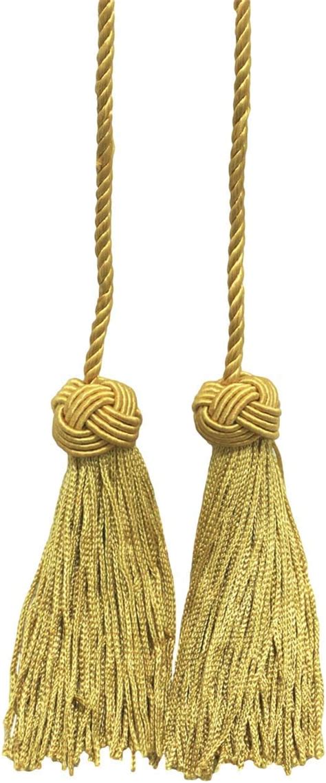 DÉcopro Gold Double Tasseltassel Tie With 375 Inch Tasselsspread 27 Inchstyle