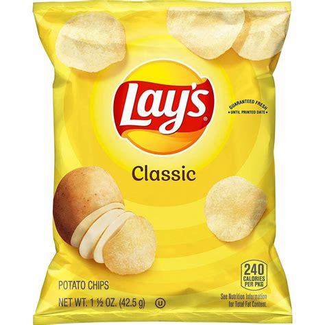 Lays Classic Potato Chips 15 Ounce Pack Of 64