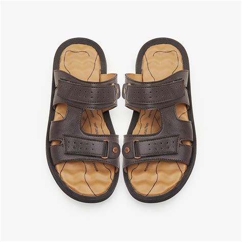 Buy Brown Strap Chappals For Men Soloto