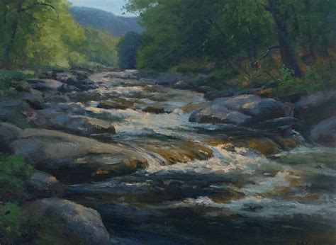 Vermont Mountain Stream Painting By Marianne Kuhn