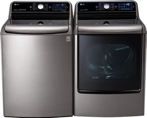 Lg Lgwadrgv32 Side By Side Washer And Dryer Set With Top Load Washer And