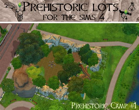 My Sims 4 Blog Prehistoric Camps And Park Lots By Historical Sims Life