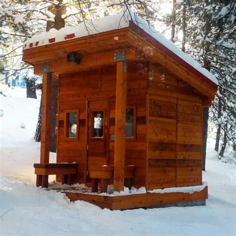 Building your own small architectural wonder can be a very hard task on its own, and getting the right sort of outdoor heating is just a small piece. 6'x8' Outdoor Sauna Kit + Post & Beam Porch + Heater ...