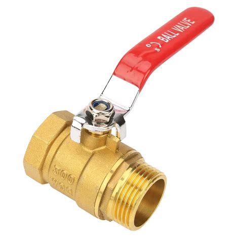 Brass Ball Valve Bsp Dn Level Handle Male And Female Thread Valve Amazon Co Uk Business
