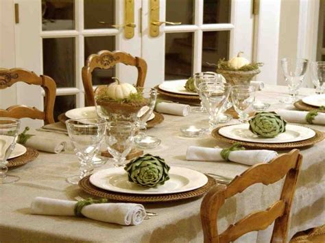 Formal Dining Room Table Setting Ideas Thanksgiving Dinner Party