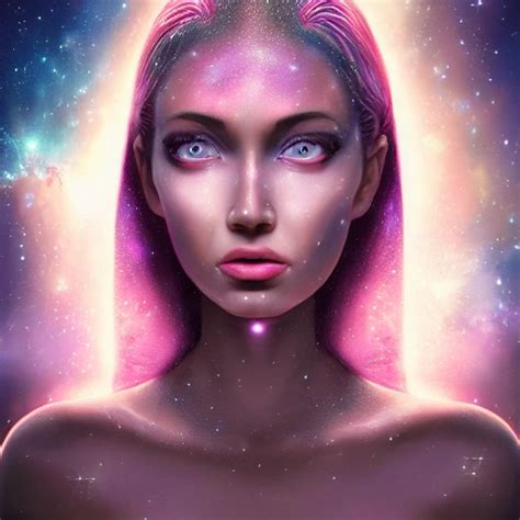 ultra realistic photo portrait of space galaxy princess cosmic e arthub ai