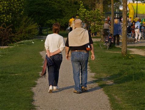 Husband And Wife Walking Stock Image Image Of Recreation 715297