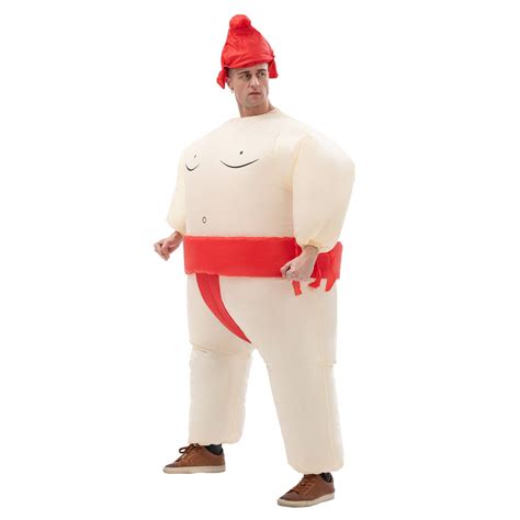 sumo inflatable costume blow up wrestler suit fancy dress funny jumpsuit for halloween cosplay