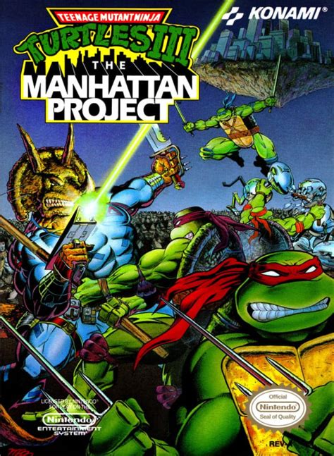 teenage mutant ninja turtles iii the manhattan project 1992 nes game nintendo life