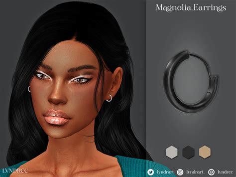 The Sims Resource Magnolia Earrings