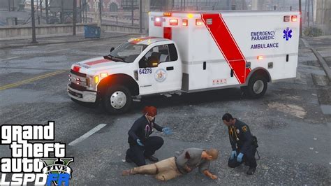 Gta 5 Paramedic Mod Saving Lives In The Rain With A Ford F 450