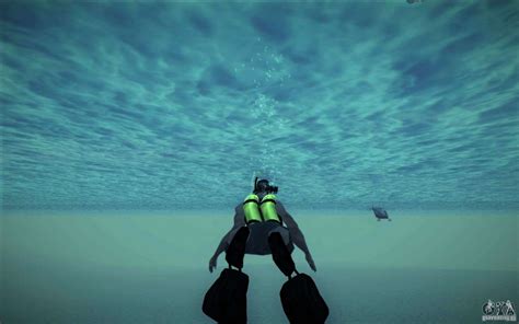 Find a body of water. Scuba Tank for GTA San Andreas