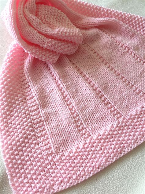 Ravelry Easy Baby Blanket ~ Reversible Design Pattern By Loops And
