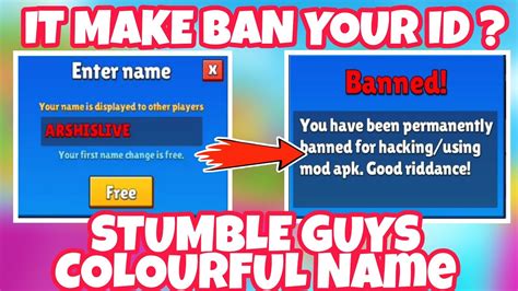 How To Change Colour Name In Stumble Guys Can It Ban Your Id