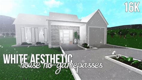 Aesthetic One Story House Bloxburg No Gamepasses How To Make A 2