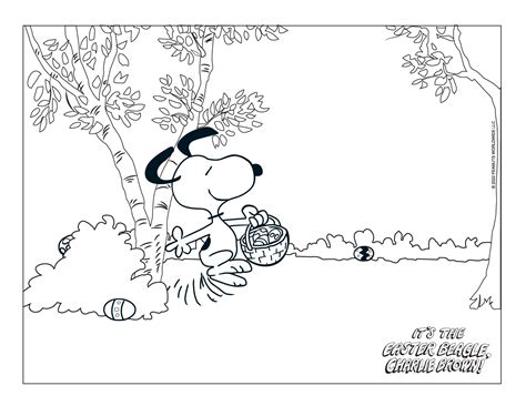 Snoopy And Charlie Brown Coloring Pages Fun And Creative Printable