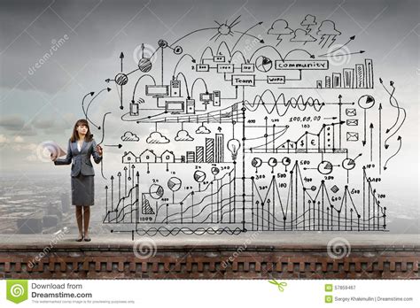 Woman Presenting Business Plan Stock Image Image Of Entrepreneur