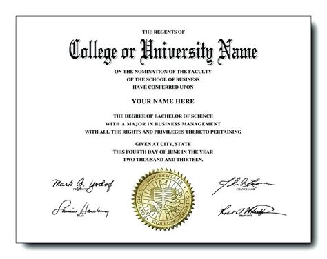 Best University Graduation Certificate Template Graduation