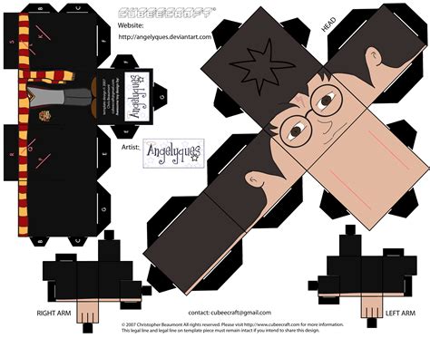 Papertoyharry Potter Paper Toys Papercraft Printable Paper Crafts