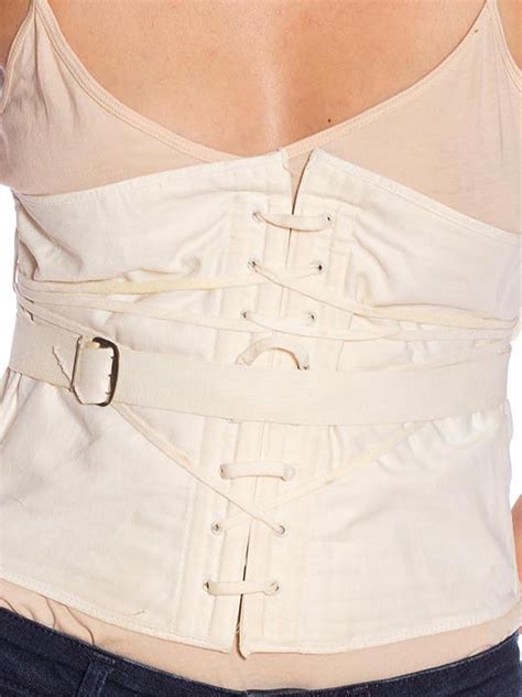 1950s White Cotton Girdle For Sale At 1stdibs Girdle By Louis Girdles Louis Louis Girdle