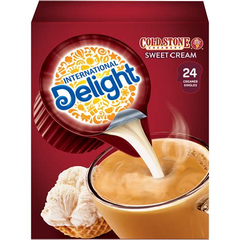 International Delight Cold Stone Creamery Sweet Cream Coffee Creamer Singles 24 Count Walmart