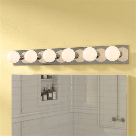 Naber 6 Light Bath Bar Bath Bar Polished Chrome Bathroom Vanity