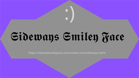 ジ Sideways Smiley Face Sideways Copy And Paste ツ゚ 1
