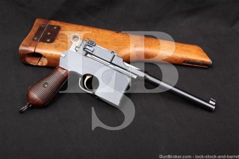 Mauser Model 1896 C96 Broomhandle 763mm 30 Semi Auto Pistol 1899 1902