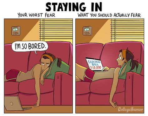 summer your worst fear vs what you should actually fear cute couple comics college humor