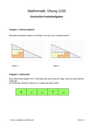 Folgende arbeitsblätter sind zum kostenlosen download verfügbar (pdf dateien). Knobelaufgaben für Erwachsene - kostenlos ausdrucken, Lösung vorhanden