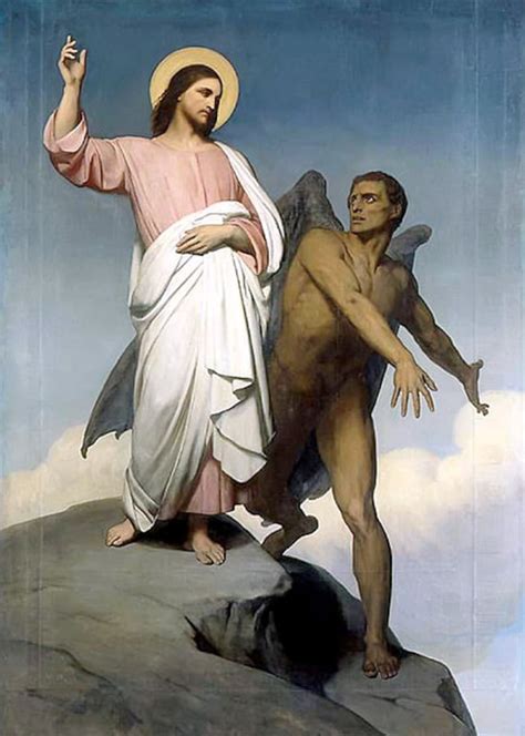 Ary Scheffer The Temptation Of Christ 1854 Jesus Vs Satan Etsy Free