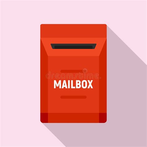 Open Mailbox Icon Flat Style Stock Vector Illustration Of Mailbox