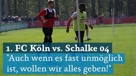Schalke kam gut ins spiel, erspielte sich früh ein optisches übergewicht, kamen aber nicht zu chancen. 1. FC Köln gegen Schalke 04: Die Kölner wollen in den ...