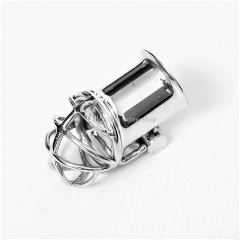 Stainless Steel Pa Penis Puncture Chastity Device Male Cock Cage Penis