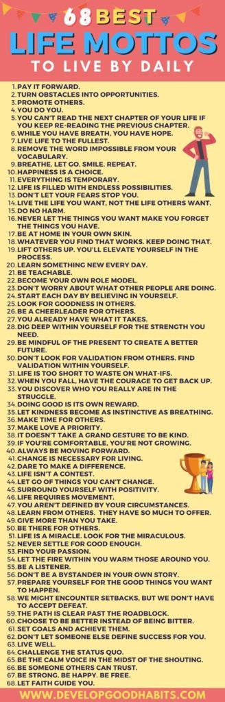 137 Best Life Mottos To Live By Daily
