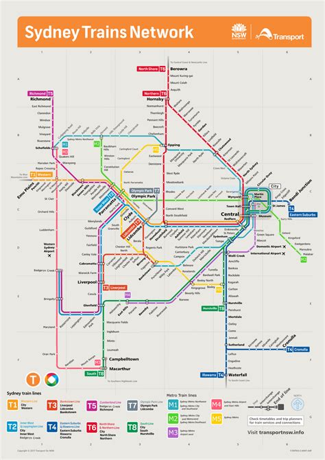 Train Lines In Sydney Train Maps