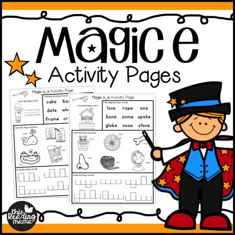 Free Magic E Activity Pages For Cvce Words This Reading Mama