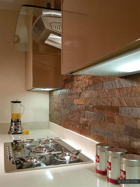 In order to store and organize all your if you're looking for kitchen design ideas that have a bit of color, consider adding a bright mosaic tile backsplash or pick out a vibrant floor finish. Copper Slate Subway Backsplash Tile | Backsplash.com