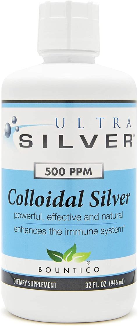 Ultra Silver Colloidal Silver 500 Ppm 32 Oz 946ml