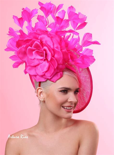 Fuchsia Fascinator Hot Pink Derby Hat Derby Fascinator Etsy Derby