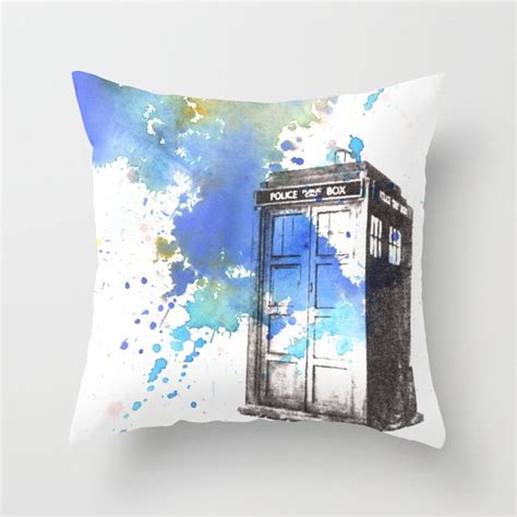 Doctor Who Tardis Throw Pillow By Idillard Society6