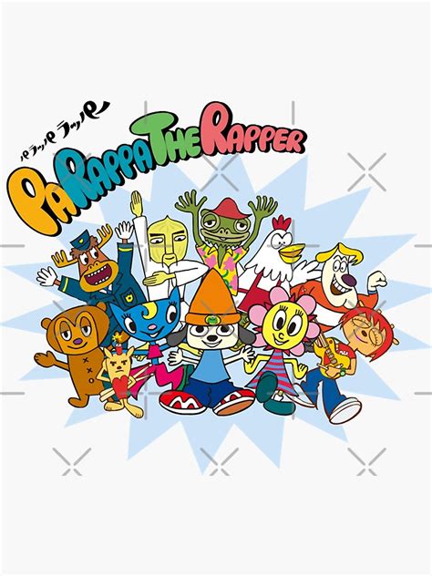 Japanese Parappa The Rapper Classic Design Sticker For Sale By