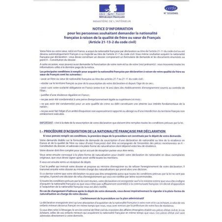 Notice D Information Declaration Pour Le Cerfa Legaldoc Hot